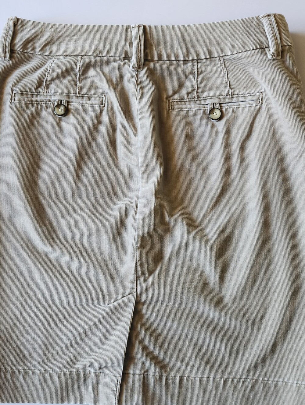 Eddie Bauer Cordaroy Tan Skirt Suze 8 - Picture 2 of 8